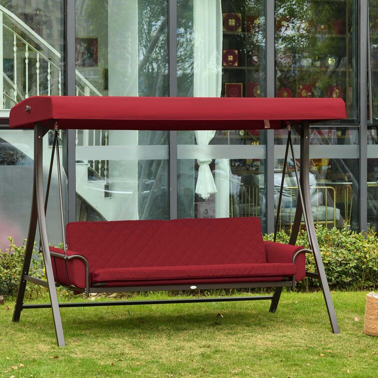 Porch swing with online canopy lowes